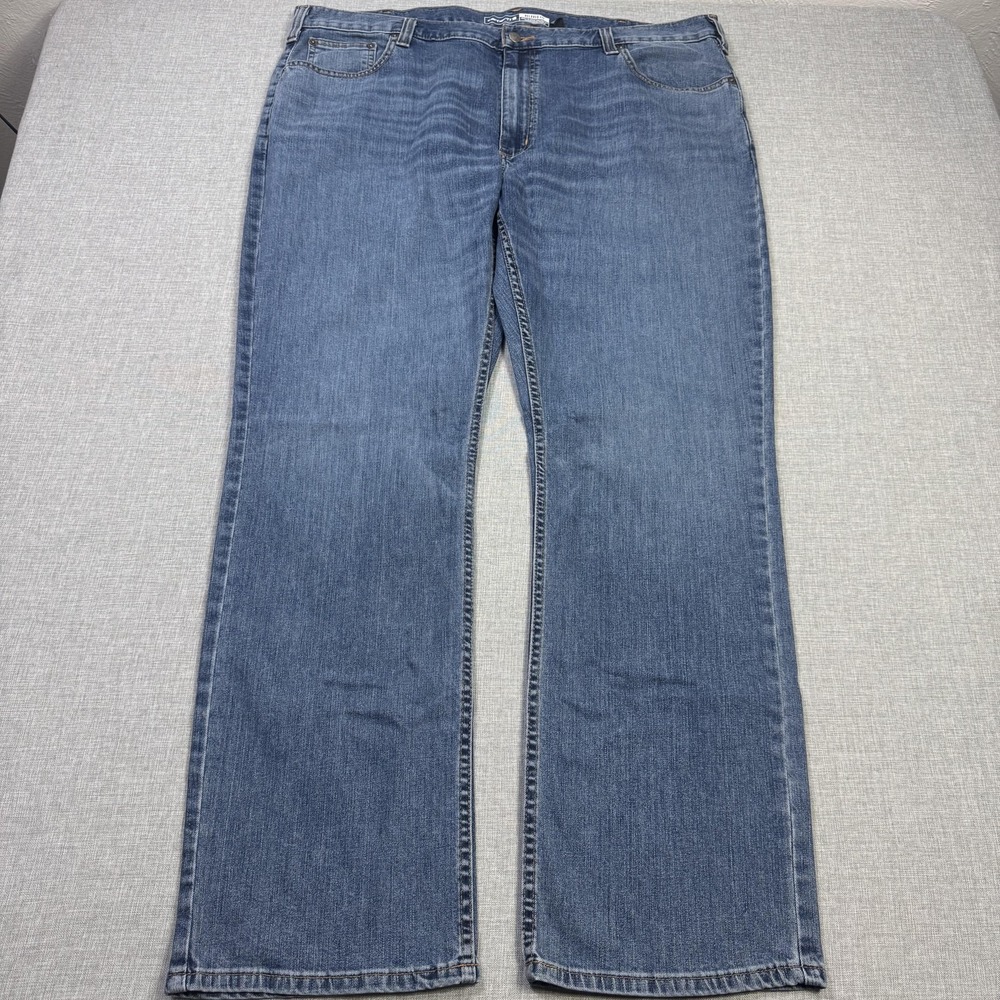 Carhartt Rugged Flex Relaxed 5-Pocket Jeans Mens 42x32 Straight Blue Light Wash